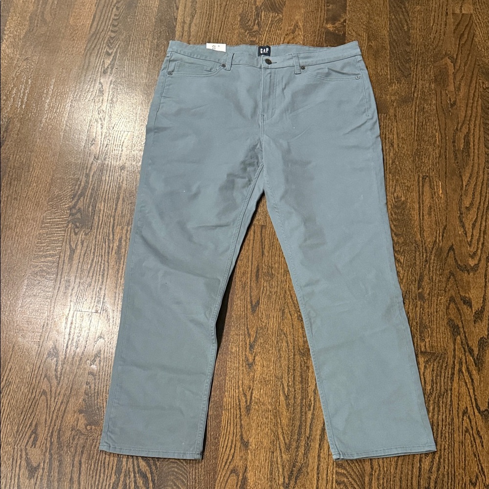 GAP Slate blue 5 Pocket Pants men’s pants slim fit 38x30 - Picture 6 of 7